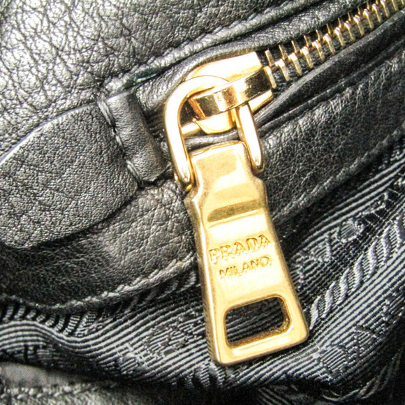 PRADA Black Leather Shoulder Bag - Picture 10 of 13